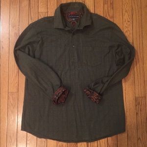 Tommy Hilfiger 1/4 Button Up Long Sleeve Shirt